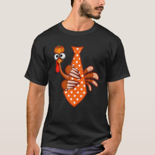 Stropdas Pumpkin Stippen Necktie Funny Thanksgivin T-shirt