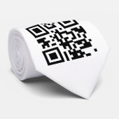 Stropdas QR-code (Opgerold)