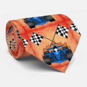 Stropdas raceauto (Opgerold)