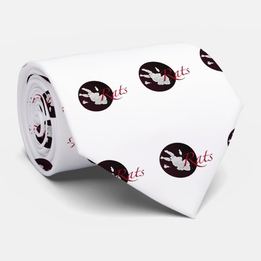 Stropdas Rat Paw-afdrukken (Opgerold)