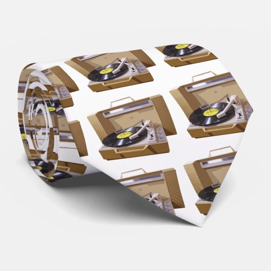 Stropdas Record Player (Opgerold)