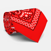 Stropdas Red Bandana (Opgerold)