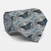 Stropdas Red Spotted Paars Butterfly - Origineel (Opgerold)