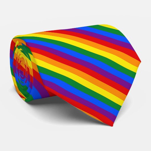 Stropdas regenboogdiagonaal (Opgerold)