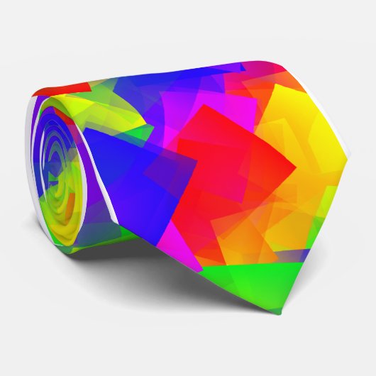 Stropdas regenboogkubben (Opgerold)