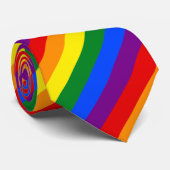 Stropdas regenboogpride vlag (Opgerold)