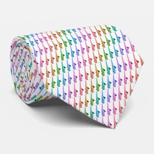 Stropdas regenboogsax (Opgerold)