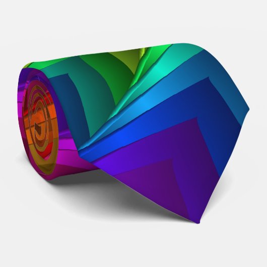 Stropdas regenboogspieren (Opgerold)
