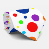 Stropdas regenboogspots (Opgerold)