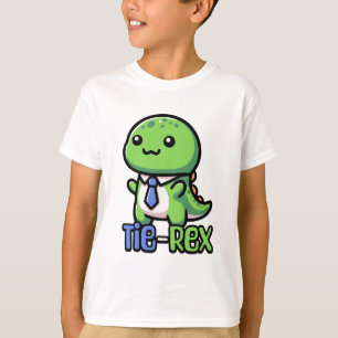 Stropdas Rex! Schattige Stropdas met dinosauruspun T-shirt
