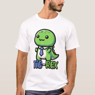 Stropdas Rex! Schattige Stropdas met dinosauruspun T-shirt