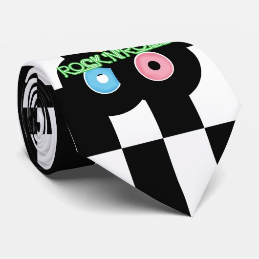 Stropdas Rock 'n' Roll Retro (Opgerold)