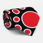 Stropdas rode en witte poka Dots (Opgerold)