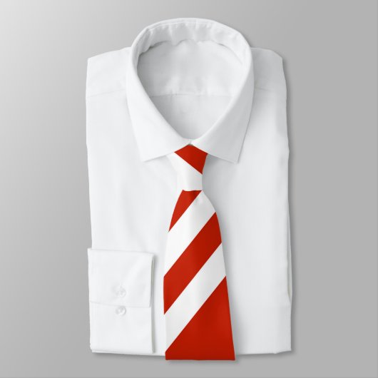 Stropdas/rode en witte strepen stropdas (Gebonden)