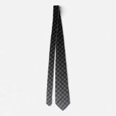 Stropdas rode en zwarte ingecheckte patroongradiën (Achterkant)