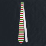Stropdas rode groene witte strepen<br><div class="desc">Stropdas rode,  witte en groene strepen</div>