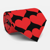 Stropdas Rode harten (Opgerold)