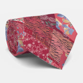 Stropdas rode patchwork (Opgerold)