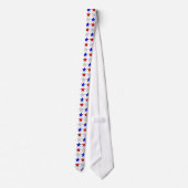 Stropdas rode, witte en blauwe patriottische sterr (Achterkant)