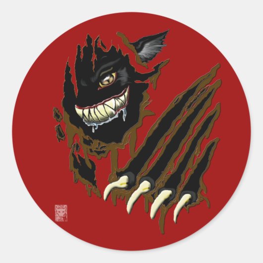 stropdas ronde sticker (Voorkant)