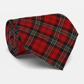 Stropdas - Rood Tartan Macpherson Clan (Opgerold)