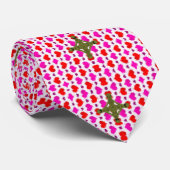 Stropdas roze en groen Mandala Pattern (Opgerold)