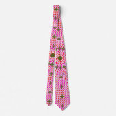 Stropdas roze en groen Mandala Pattern (Achterkant)