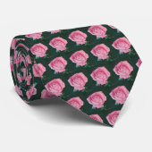 Stropdas roze petals (Opgerold)