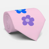 Stropdas roze regenboog Floral Gay Pride design (Opgerold)