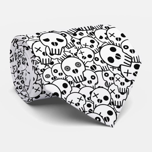 Stropdas schedel (Opgerold)