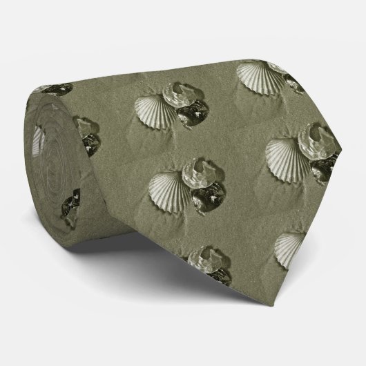 Stropdas Shells - Leger (Opgerold)