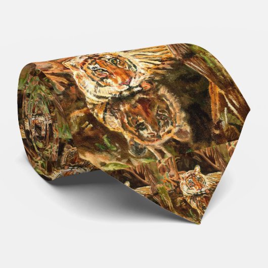 Stropdas Siberian Tiger (Opgerold)