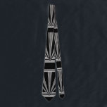 Stropdas Silver Black Art Deco<br><div class="desc">Stropdas Silver Black Art Deco</div>