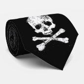 Stropdas Skull&CrossBones (Opgerold)