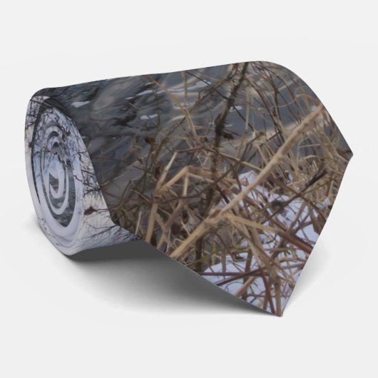 Stropdas Snow Along James River (Opgerold)