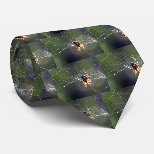Stropdas - Spider op internet (Opgerold)
