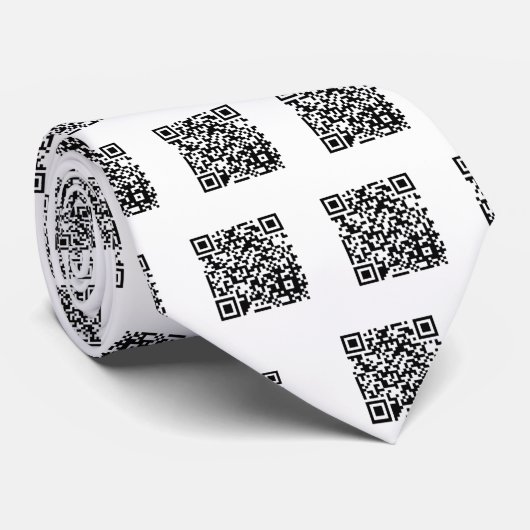 Stropdas streepjescode (Opgerold)