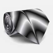 Stropdas Super Nova in zwart-wit (Opgerold)
