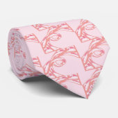 Stropdas Swan - Roze (Opgerold)