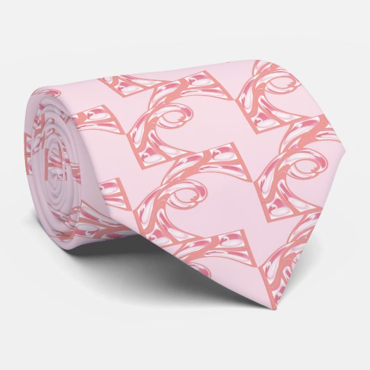 Stropdas Swan - Roze (Opgerold)