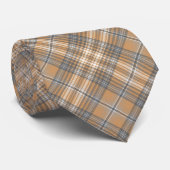 Stropdas Tan Plaid Mannen (Opgerold)