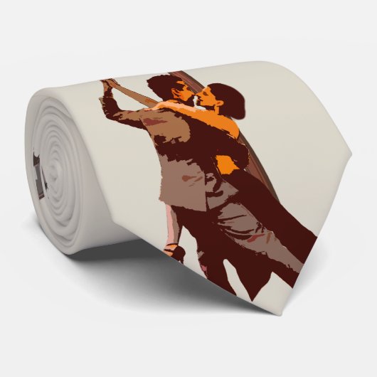 stropdas tango onder de gespannen lamp (Opgerold)