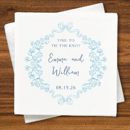 "Stropdas the Knot" Bow & Floral Design Custom Wed Servet