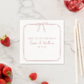 "Stropdas The Knot" Dusty Roos Bow Custom Names We Servet (Insitu)