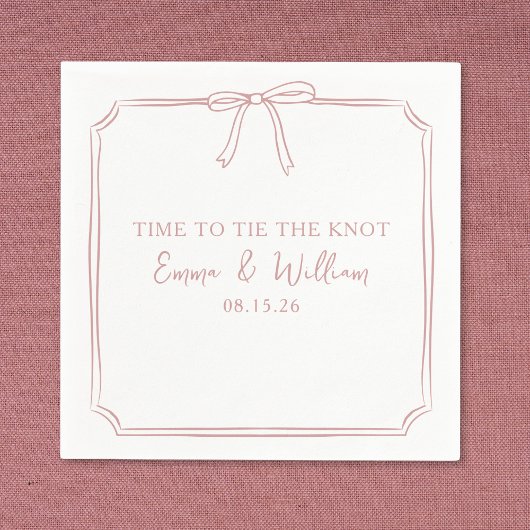 "Stropdas The Knot" Dusty Roos Bow Custom Names We Servet
