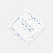 "Stropdas The Knot" Elegante Bow Dusty Blue Weddin Servet (Hoek)