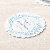 "Stropdas the Knot" Iets blauw Bow Vrijgezellenfee Kartonnen Onderzetters (Gekanteld)