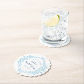 "Stropdas the Knot" Iets blauw Bow Vrijgezellenfee Kartonnen Onderzetters (Insitu)