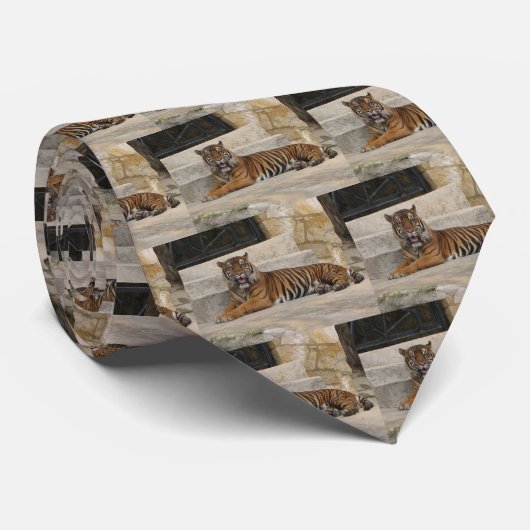 Stropdas Tiger (Opgerold)