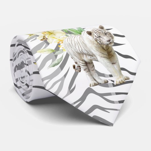 Stropdas, tijgerstrepen stropdas (Opgerold)